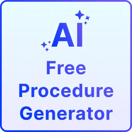 Free AI Procedure Generator, Free Procedure Maker Online